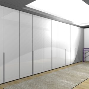 fina16 VESTIDOR CON BAÑO EN CUBO DE CRISTAL